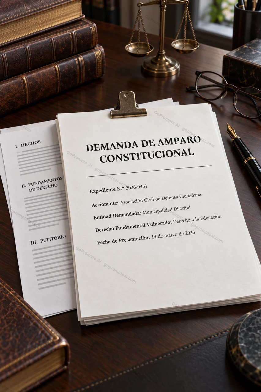 Your amparo motion, ready to file — Abogados Constitucionalistas