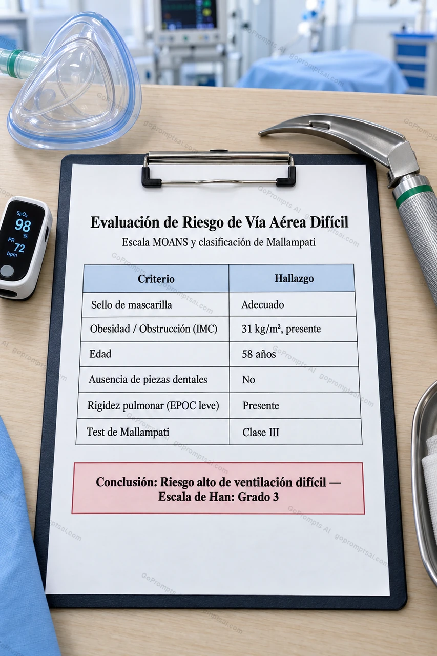 Evaluación de riesgo de vía aérea difícil, lista en minutos — Anestesiólogos