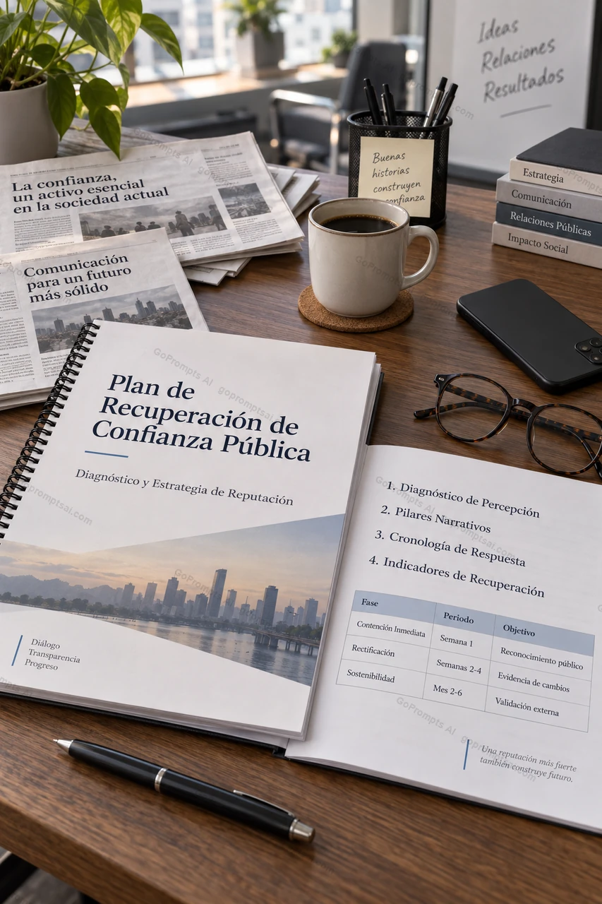 Tu plan de recuperación de confianza, listo para presentar — Ciencias de la comunicación