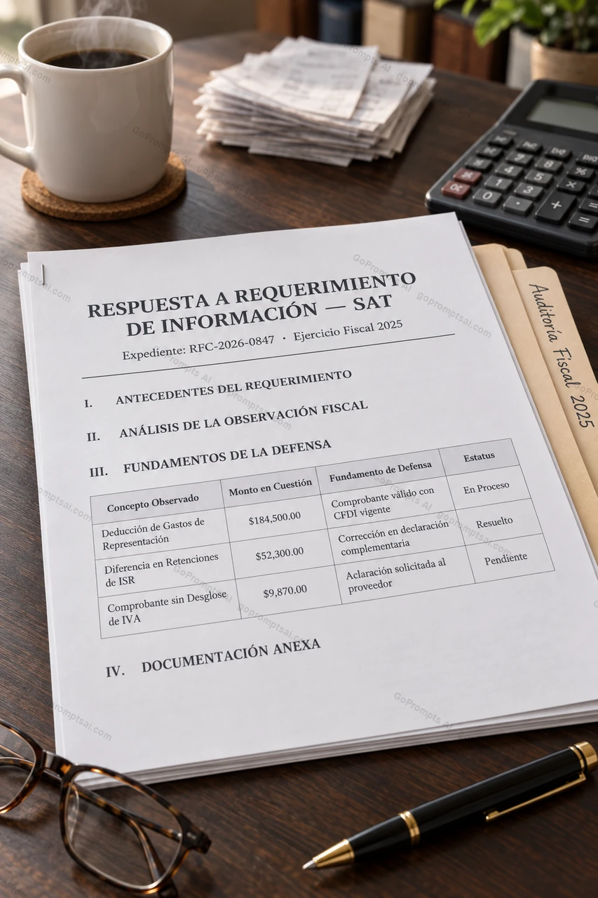 Tu carta de defensa lista para responder al SAT — Defensa Fiscal SAT