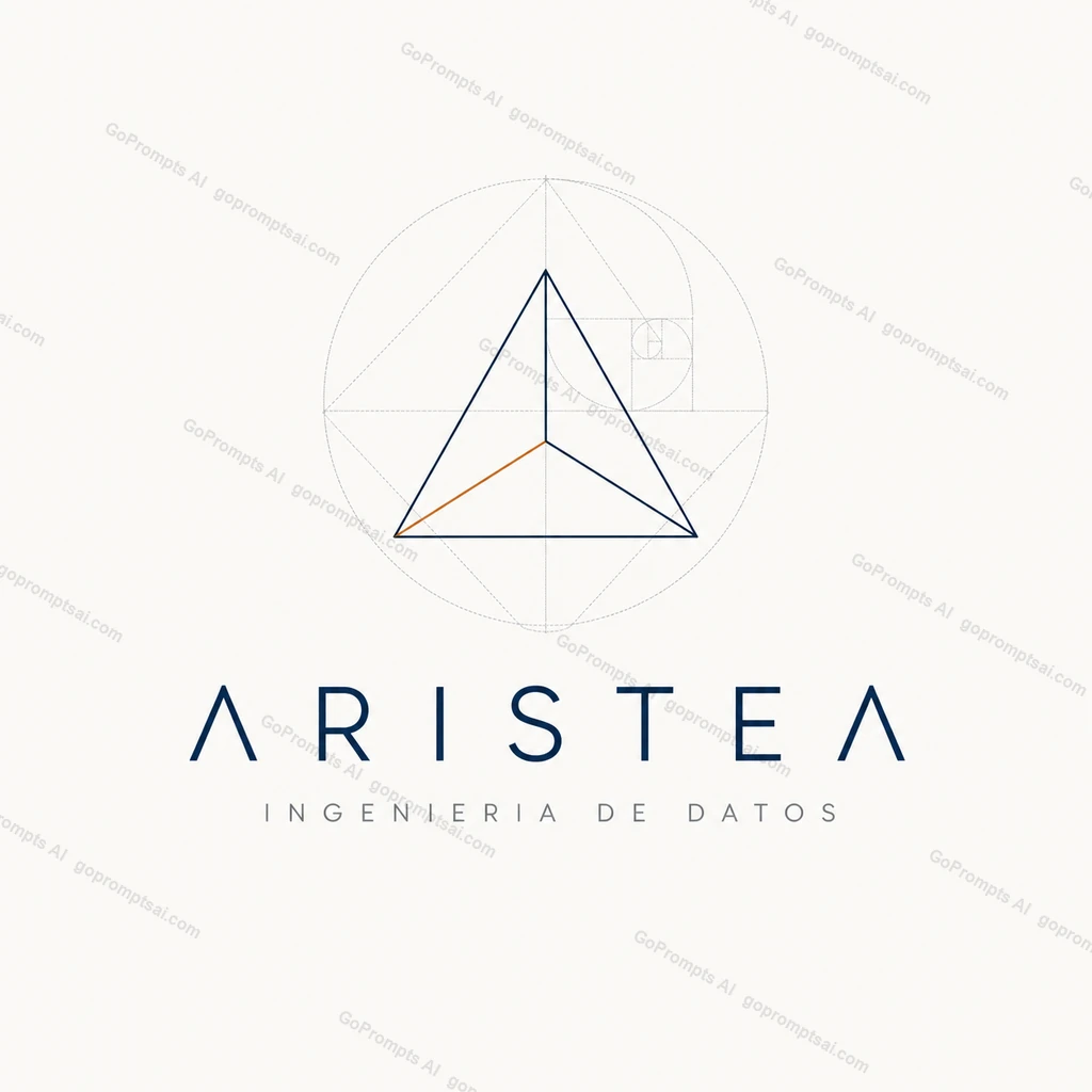 Tetrahedron-based proposal, with its construction grid — Logo design