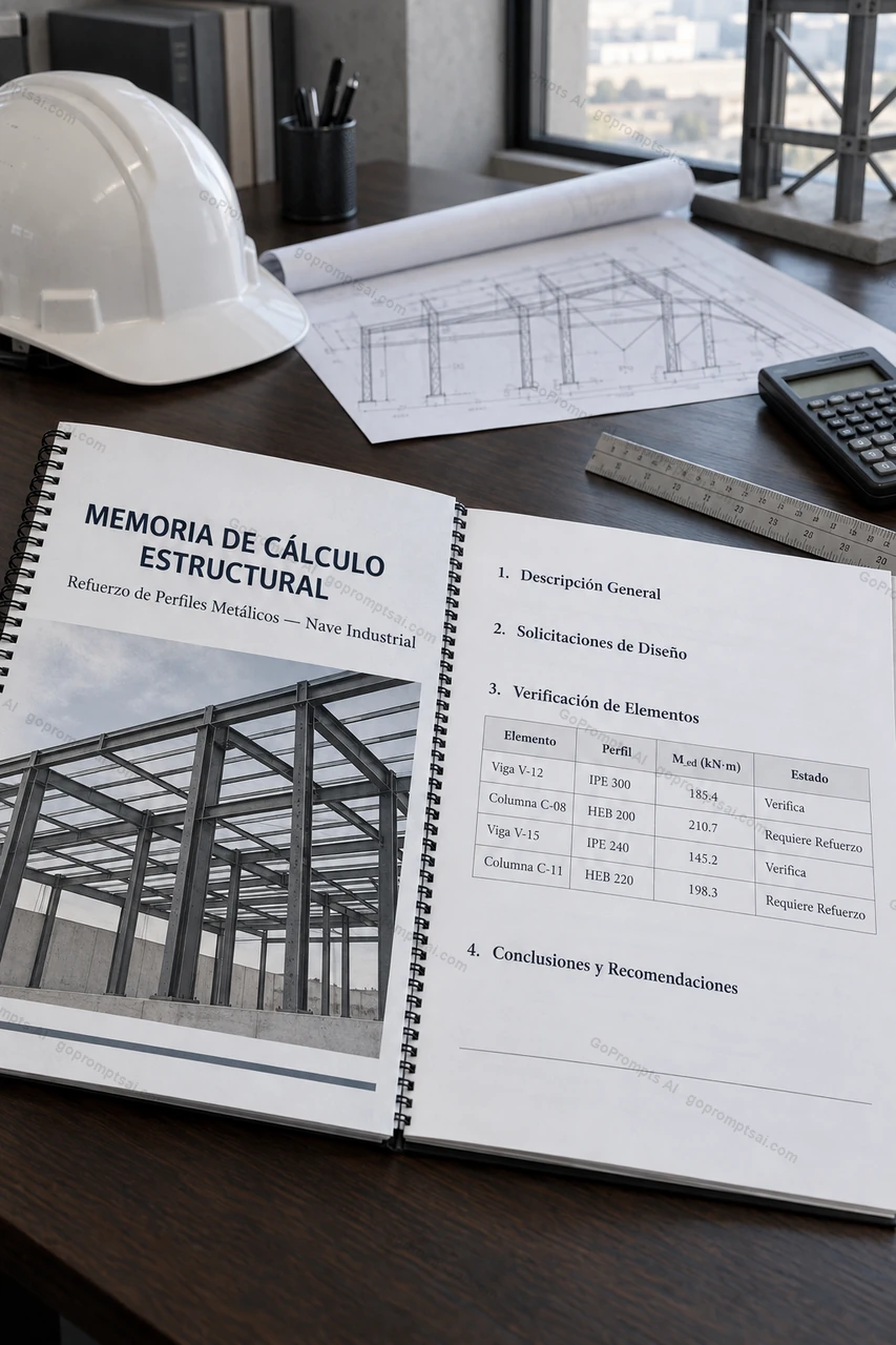 Memoria de cálculo lista para tu refuerzo estructural — Diseño estructural