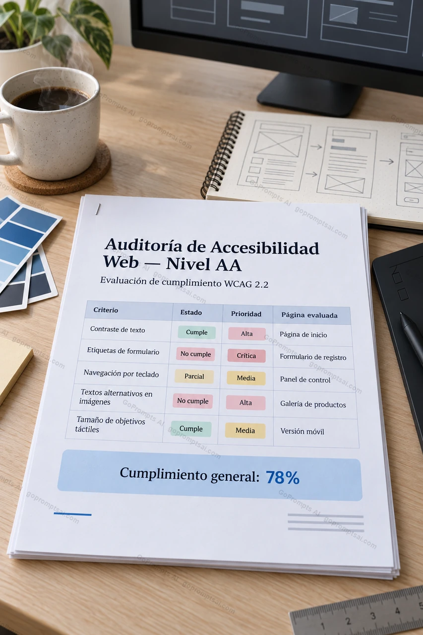WCAG accessibility audit ready to hand over — UI/UX Design