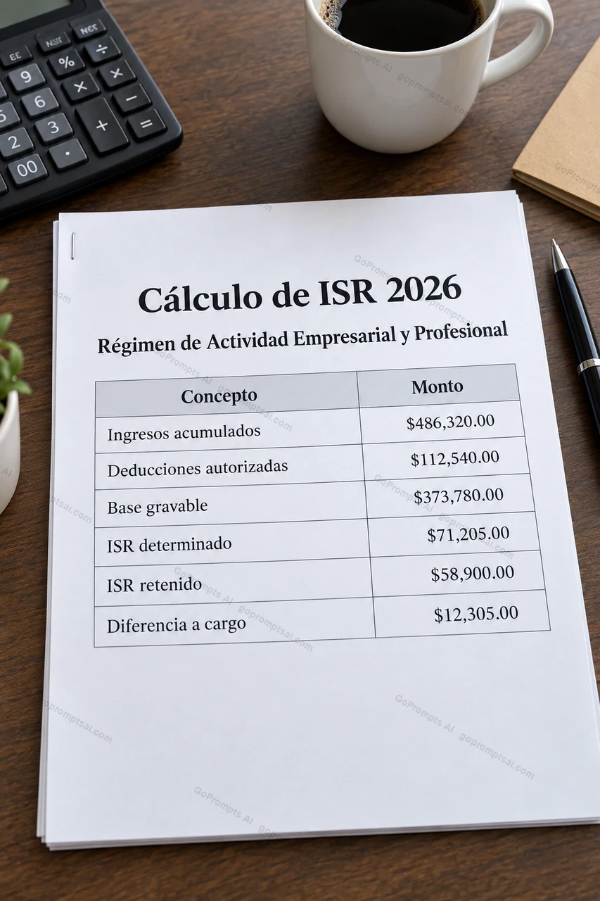 Your 2026 income tax calculation, ready with clear figures — Impuestos México