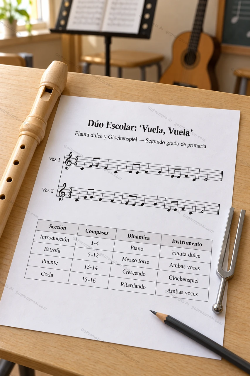 A ready-to-rehearse duet score for your class — Música para Docentes