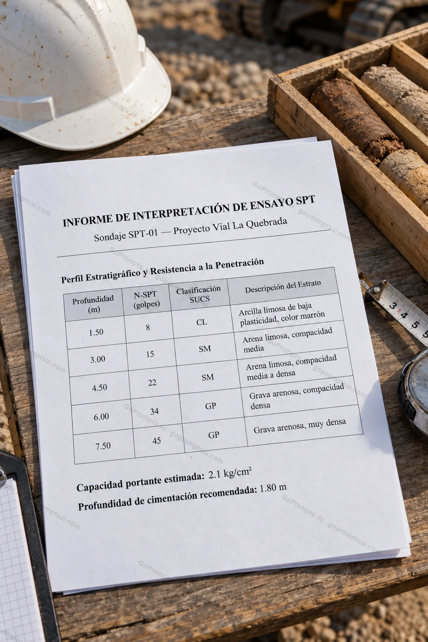 SPT test interpretation ready for your technical report — Geotechnical Engineering and Rock Mechanics