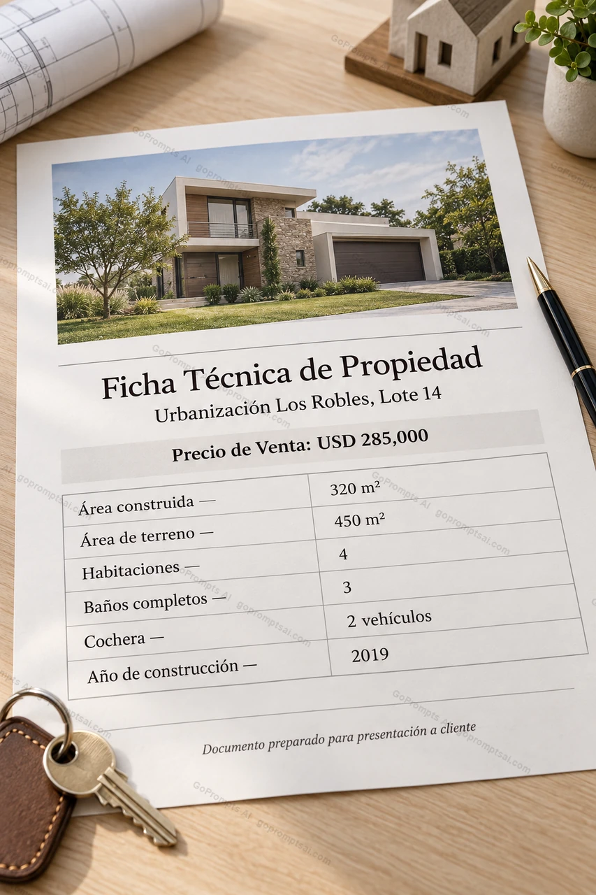 A polished listing sheet for an exclusive property — Real Estate Agents