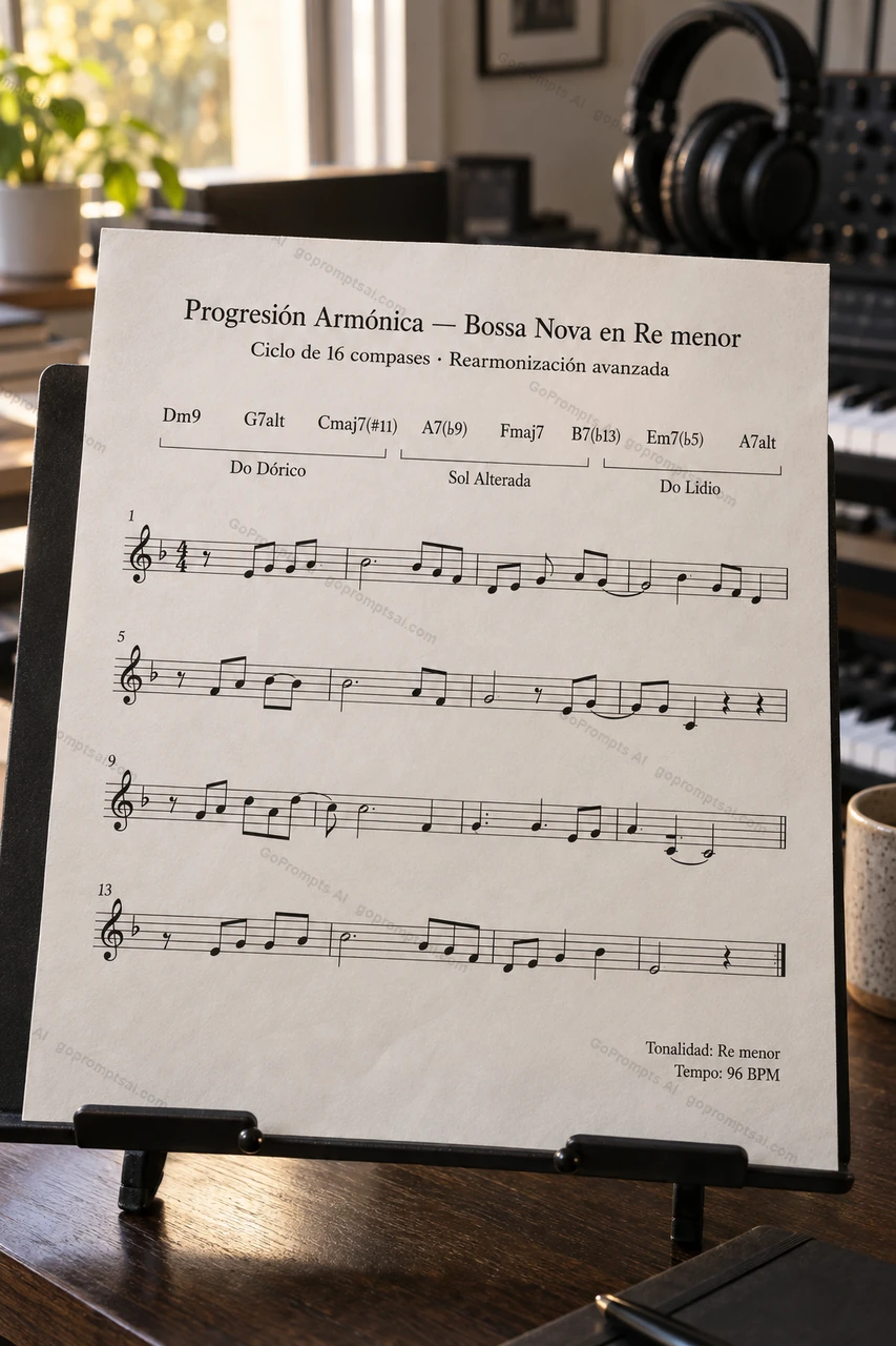 Sua cifra de jazz pronta para gravar — Produção Musical com IA