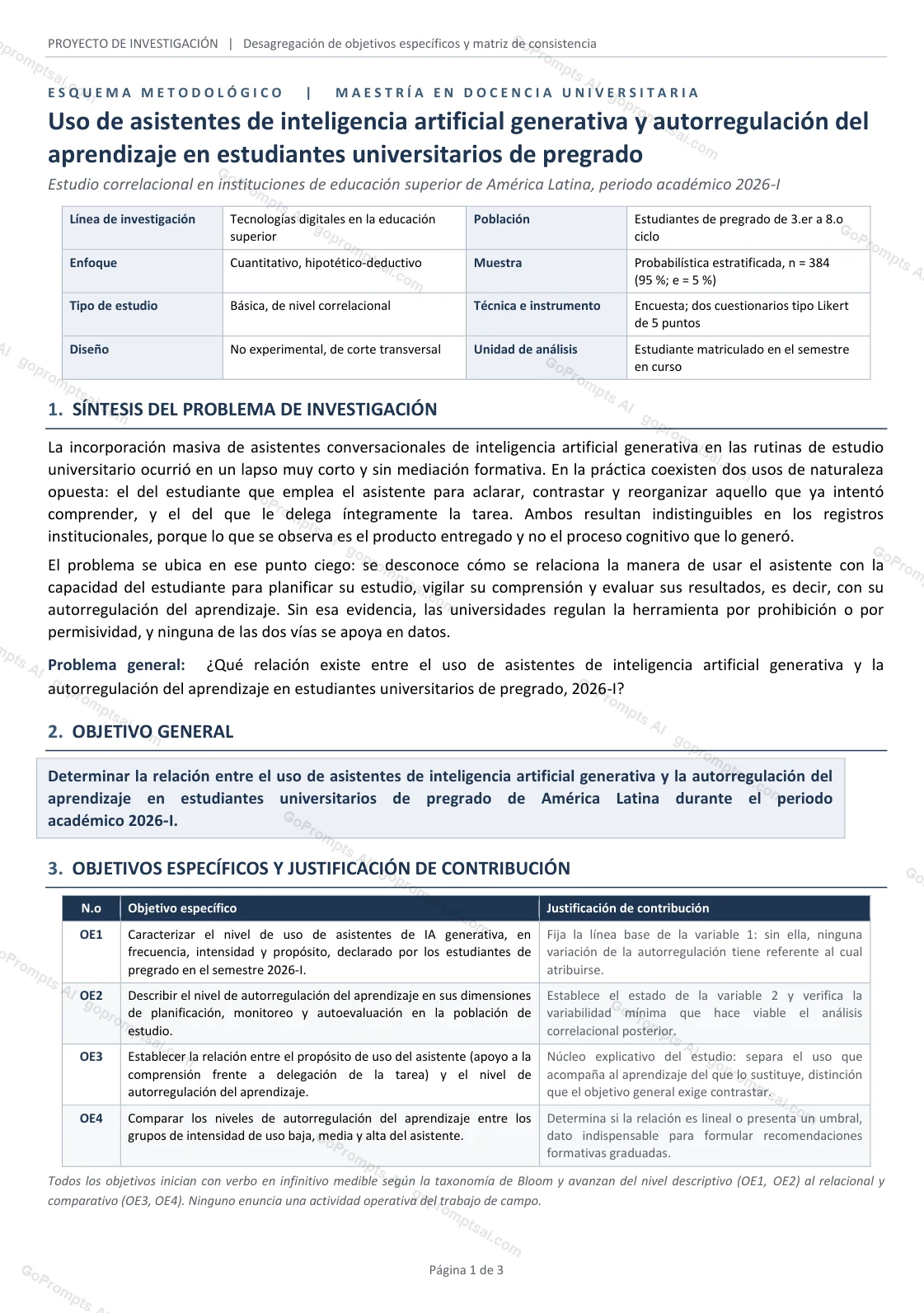 Formulação do problema e objetivos específicos — Tese