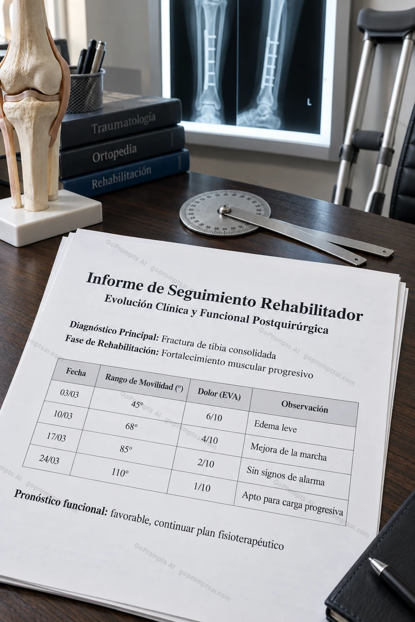 Rehab follow-up report, ready for the insurer — Traumatologists