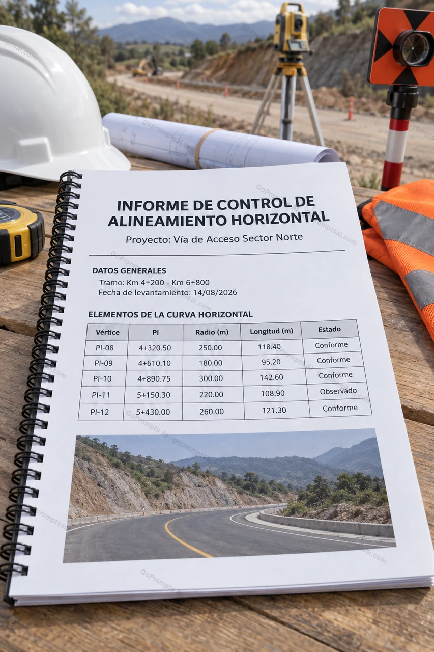 Horizontal alignment control report ready to submit — Topography reports