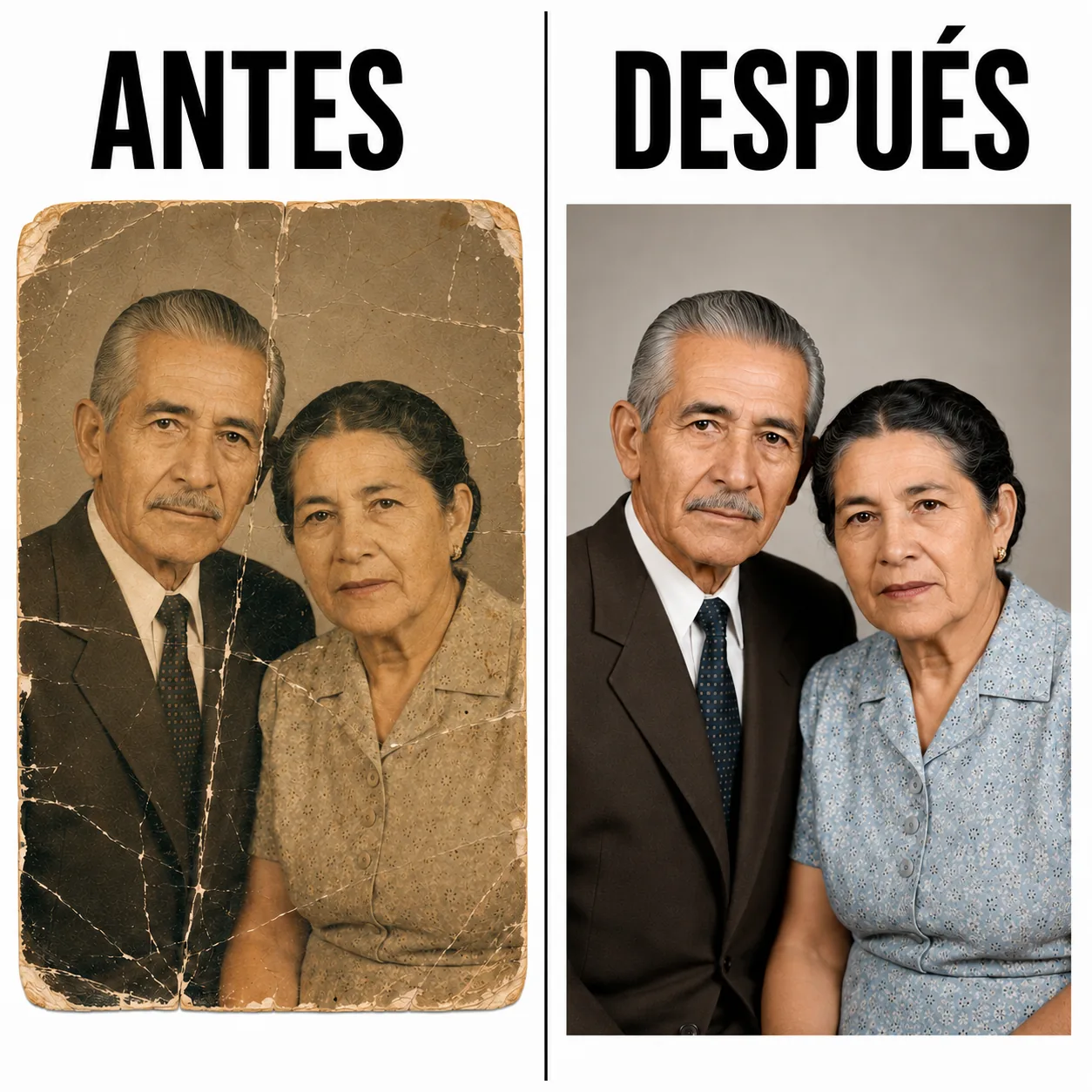 Result example — Restoration of old photos