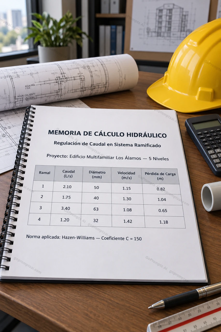 Memoria de cálculo hidráulico lista en minutos — Sanitarias y Eléctricas